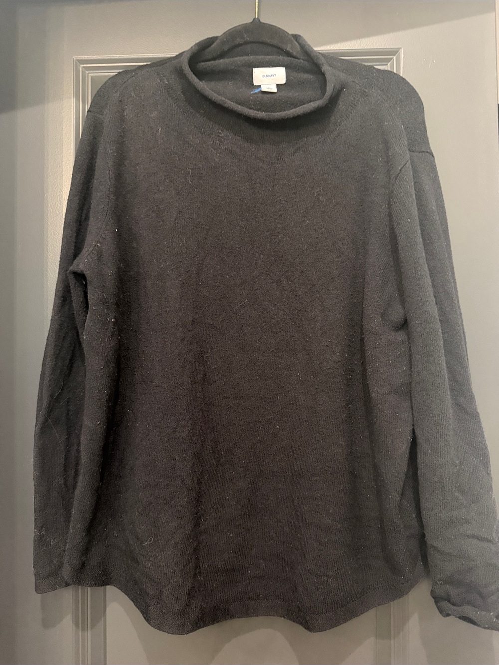 Old Navy Women’s Black Roll-Neck Sweater